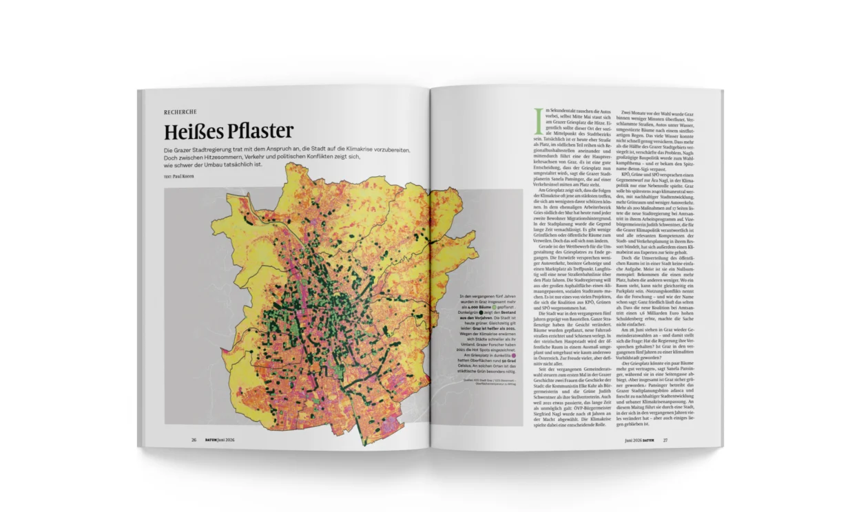 „Heißes Pflaster“ – Datum-Reportage zur Klimapolitik in Graz